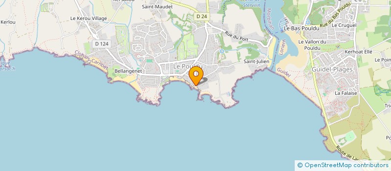 localisation de l'entreprise 2A2T  CLOHARS-CARNOET