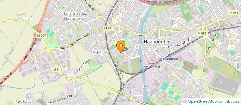 localisation de l'entreprise 2AB  HAUBOURDIN