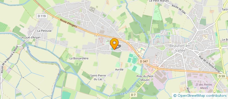 localisation de l'entreprise 2AB  BEAUFORT-EN-ANJOU