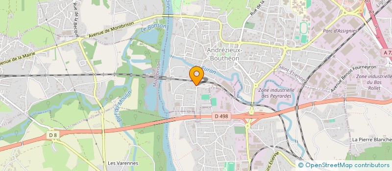 localisation de l'entreprise 2AB AUTOSPORT ANDREZIEUX BOUTHEON  ANDREZIEUX-BOUTHEON