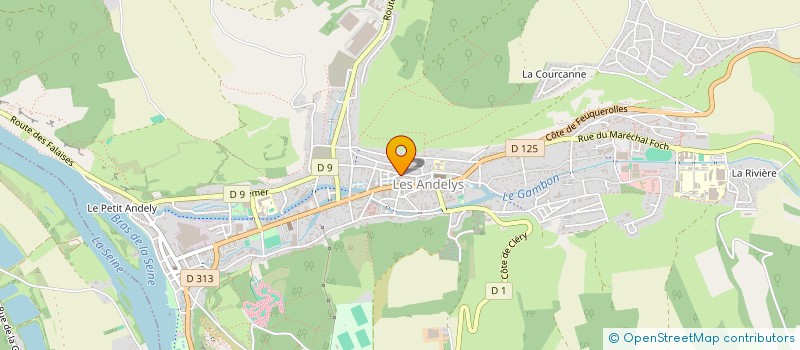 localisation de l'entreprise 2AB IMMOBILIER à LES ANDELYS