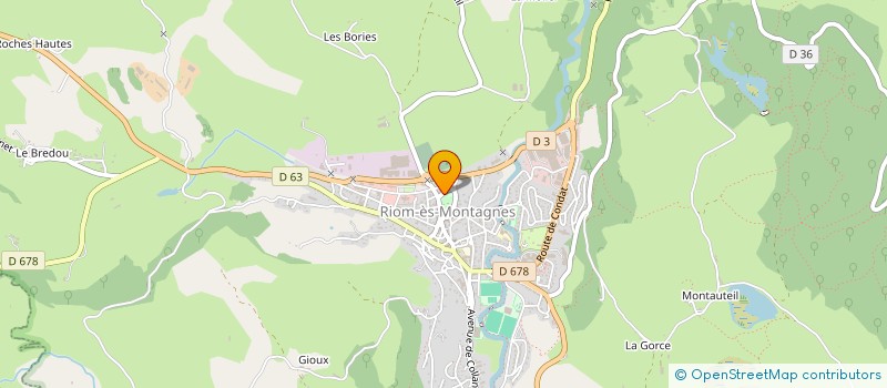 localisation de l'entreprise 2ABC IMMO à RIOM-ES-MONTAGNES