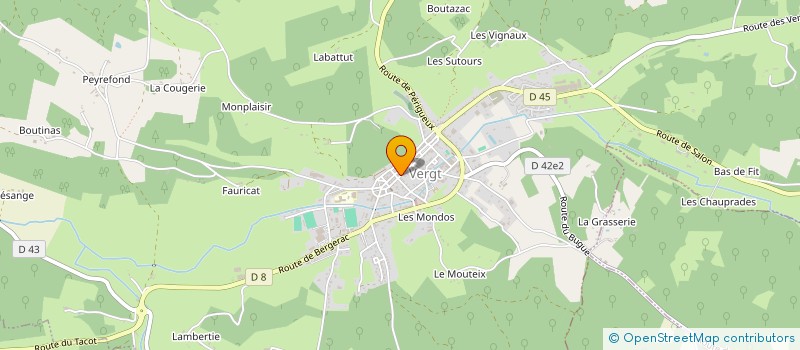 localisation de l'entreprise 2ABLE.  VERGT