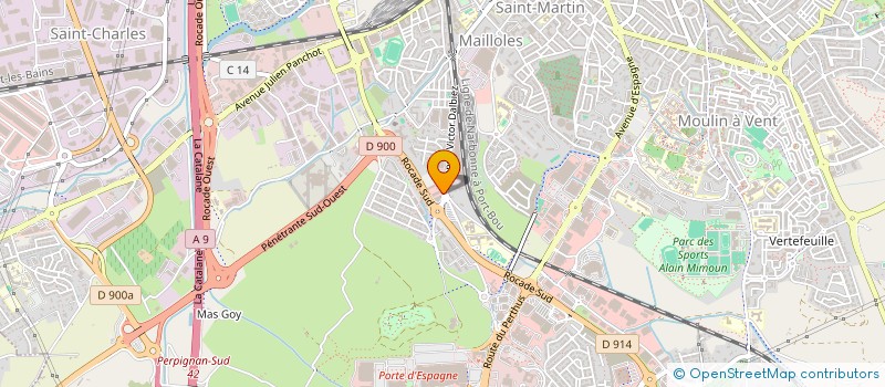 localisation de l'entreprise 2ABURO CONCEPT  PERPIGNAN