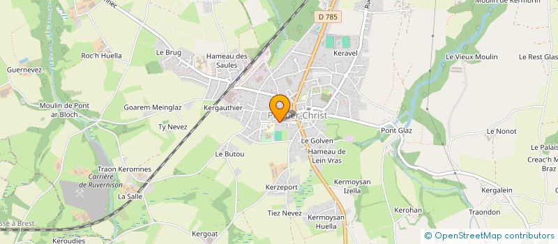 localisation de l'entreprise 2AC  PLEYBER-CHRIST