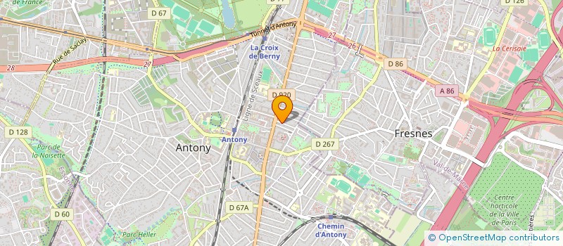 localisation de l'entreprise 2AC ANTONY à ANTONY