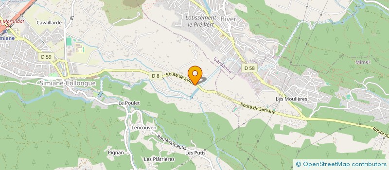 localisation de l'entreprise 2AC PATRIMOINE  SIMIANE-COLLONGUE