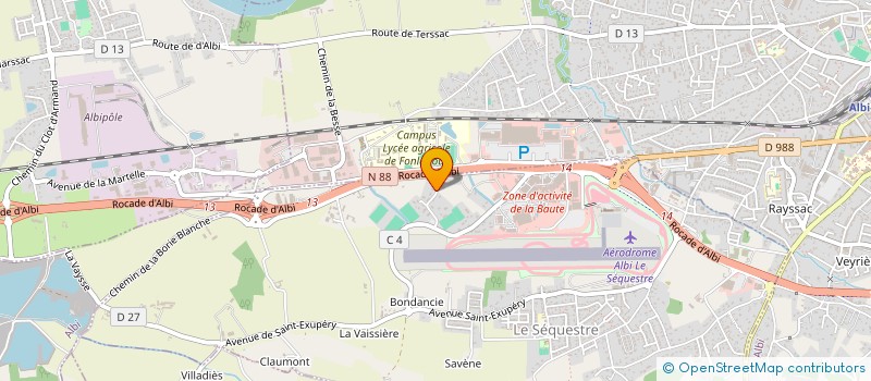 localisation de l'entreprise 2ACE  LE SEQUESTRE