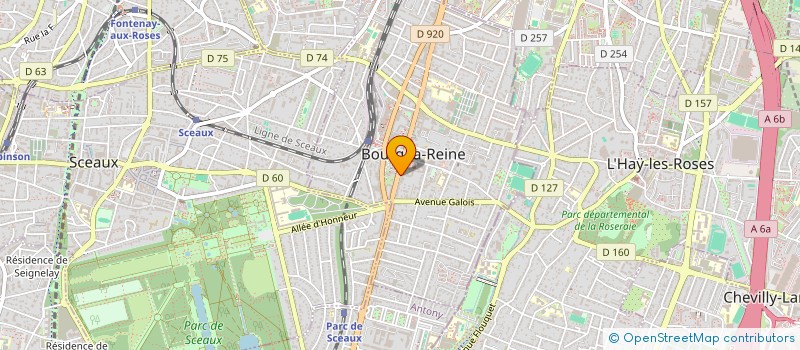 localisation de l'entreprise 2ACF PRESSING à BOURG-LA-REINE