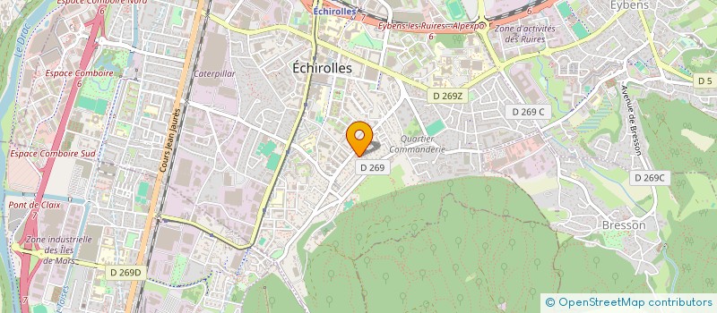 localisation de l'entreprise 2ACF2G à ECHIROLLES