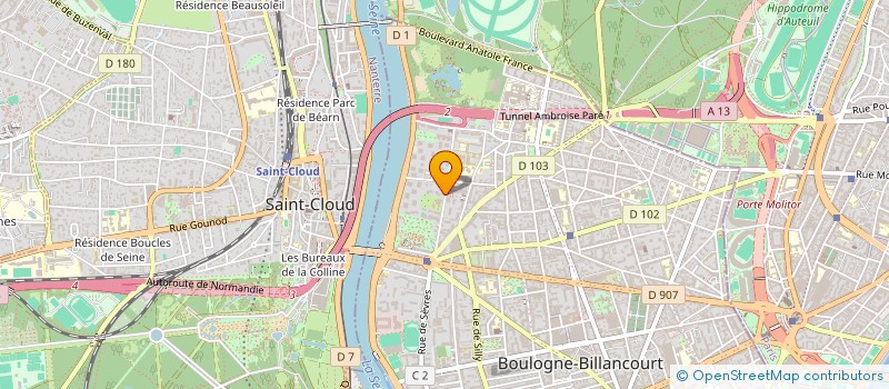 localisation de l'entreprise 2ACK  BOULOGNE-BILLANCOURT