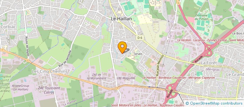 localisation de l'entreprise 2ACR à LE HAILLAN