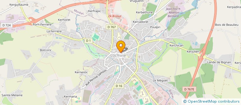 localisation de l'entreprise 2ADP  LOCMINE