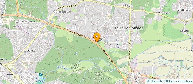 localisation de l'entreprise 2AF  LE TAILLAN MEDOC