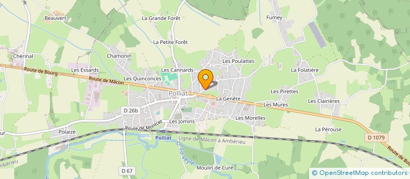 localisation de l'entreprise 2AF à POLLIAT