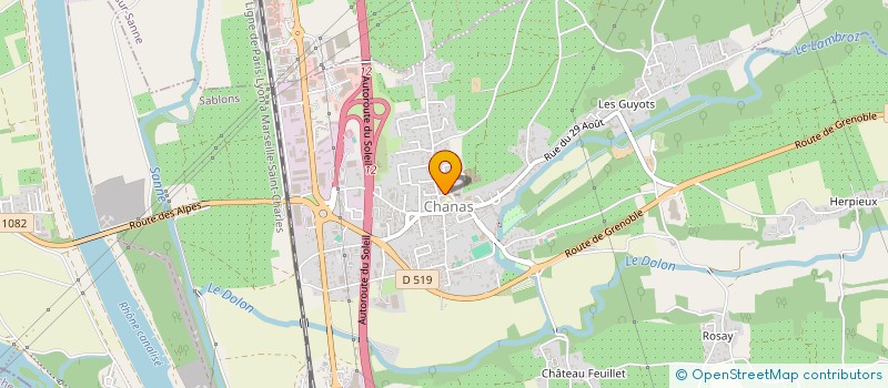 localisation de l'entreprise 2AFER  CHANAS