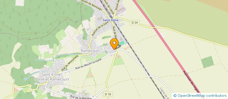 localisation de l'entreprise 2AGV SERVICE à SAINT-ERME-OUTRE-ET-RAMECOURT