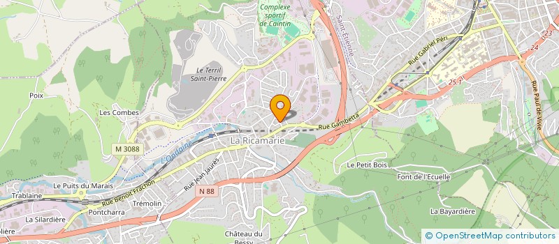 localisation de l'entreprise 2AICN IMMO  LA RICAMARIE