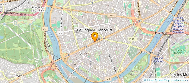 localisation de l'entreprise 2AL à BOULOGNE-BILLANCOURT