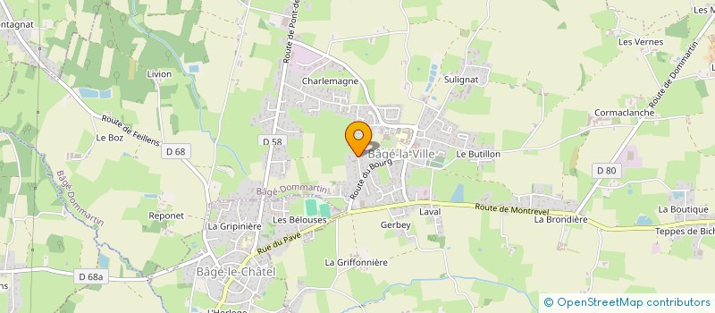 localisation de l'entreprise 2AL PRO  BAGE-DOMMARTIN