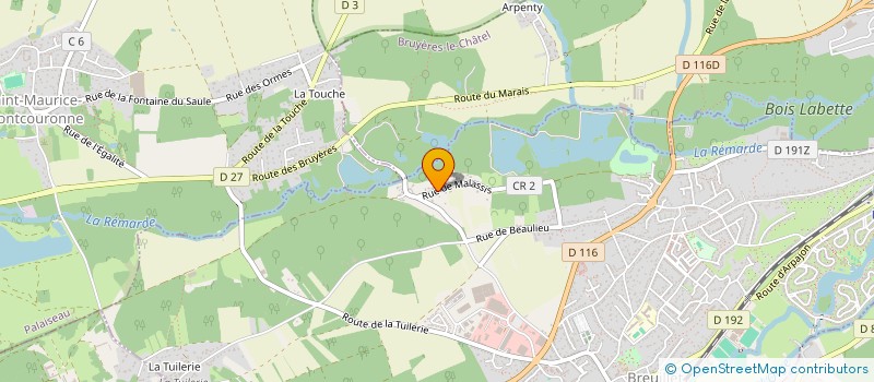 localisation de l'entreprise 2AM  BREUILLET