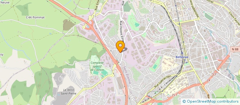 localisation de l'entreprise 2AM SERVICES  SAINT-ETIENNE