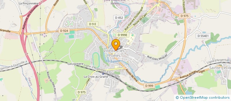 localisation de l'entreprise 2AMD DISTRIBUTION à VILLEDIEU-LES-POELES-ROUFFIGNY