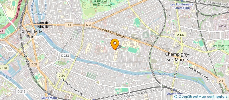 localisation de l'entreprise 2AMH PAYSAGE  CHAMPIGNY-SUR-MARNE