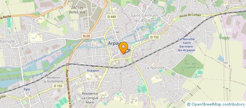 localisation de l'entreprise 2AMT SARL D'ARCHITECTURE  ARPAJON