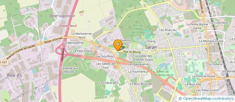 localisation de l'entreprise 2API HOLDING FINANCE à SARAN