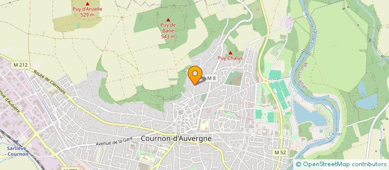 localisation de l'entreprise 2ARTIMMO  COURNON-D'AUVERGNE