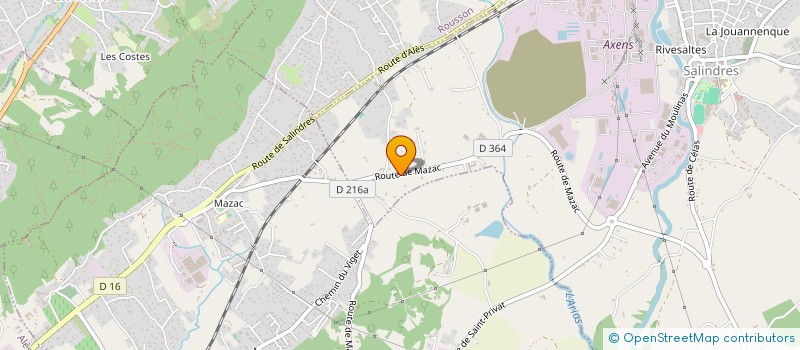 localisation de l'entreprise 2AS  SAINT-PRIVAT-DES-VIEUX