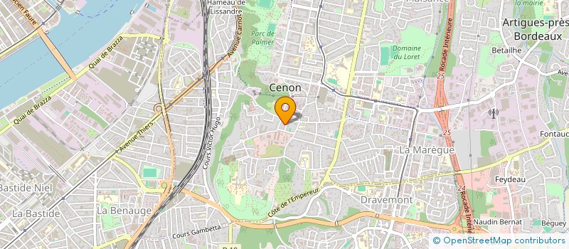 localisation de l'entreprise 2AS  CENON