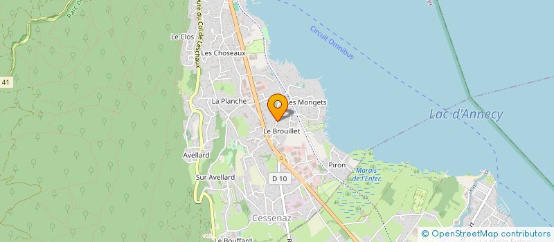 localisation de l'entreprise 2AS  SEVRIER