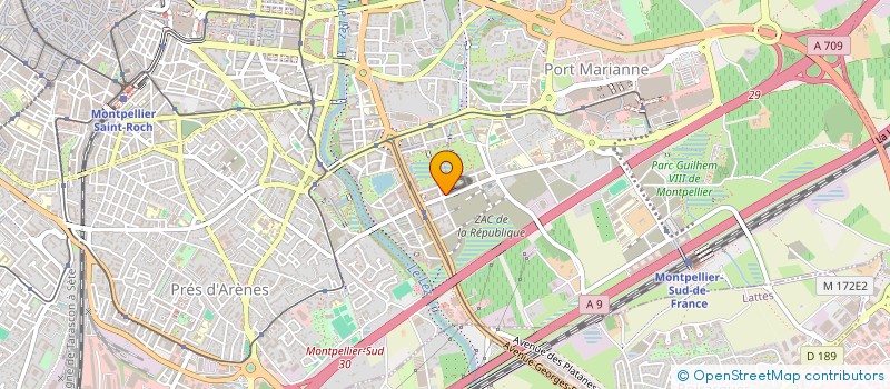 localisation de l'entreprise 2AS HOLDING à MONTPELLIER