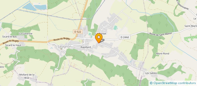 localisation de l'entreprise 2AT  SALAGNON