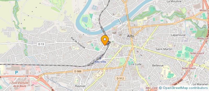 localisation de l'entreprise 2AT2L ASSOCIATION AMBITIONS TOULOUSE LAUTREC LYCEE à ALBI