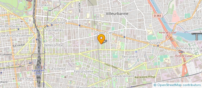 localisation de l'entreprise 2AV ALARME AUTOMATISME VIDEO  VILLEURBANNE