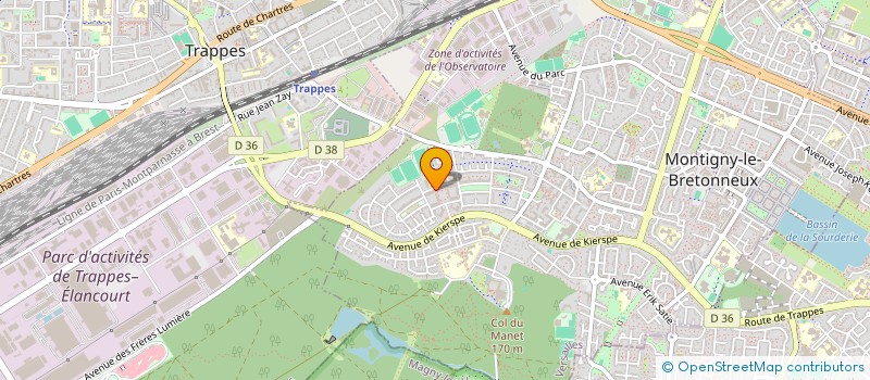 localisation de l'entreprise 2AX SPIRIT à MONTIGNY-LE-BRETONNEUX