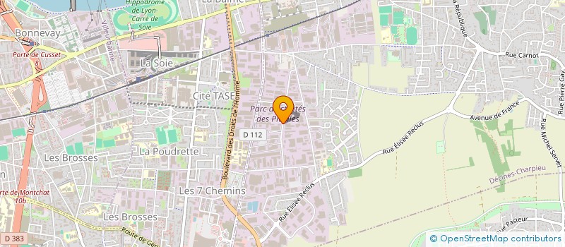 localisation de l'entreprise 2AX2  DECINES-CHARPIEU