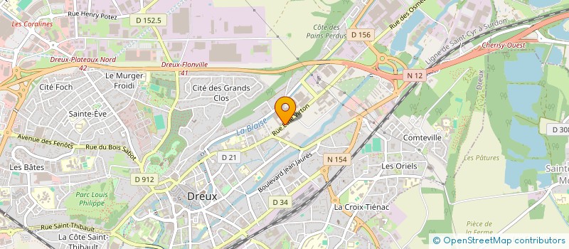localisation de l'entreprise 2AZ MACONNERIE à DREUX