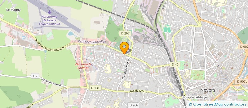localisation de l'entreprise 2AZ OPTIC à NEVERS