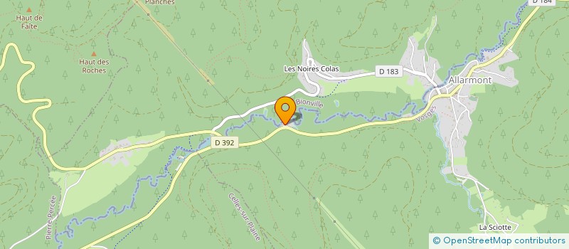 localisation de l'entreprise 2B  ALLARMONT