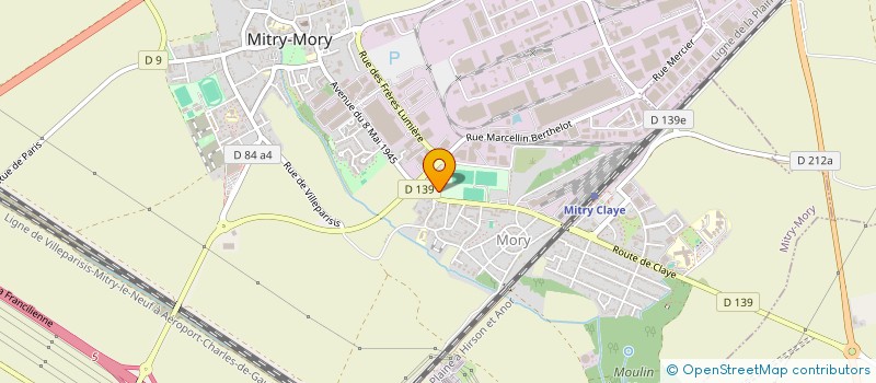 localisation de l'entreprise 2B  MITRY-MORY