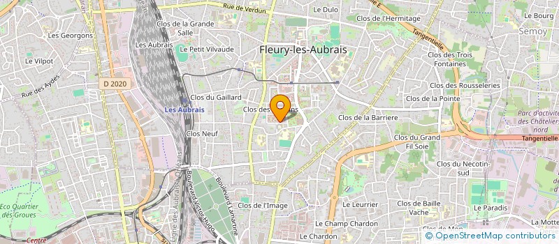 localisation de l'entreprise 2B  FLEURY-LES-AUBRAIS