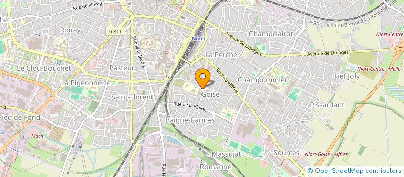 localisation de l'entreprise 2B  NIORT
