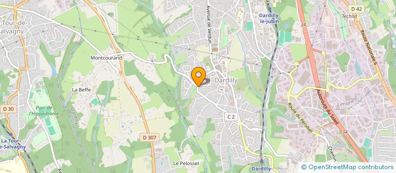 localisation de l'entreprise 2B  DARDILLY