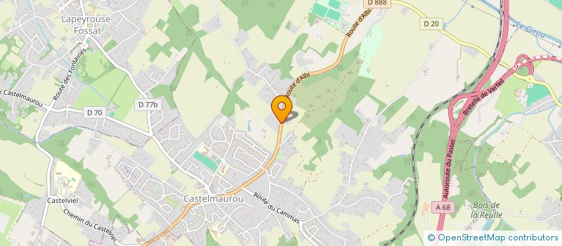 localisation de l'entreprise 2B  CASTELMAUROU