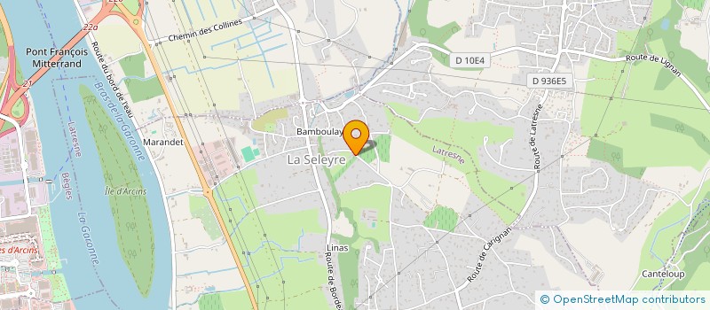 localisation de l'entreprise 2B  LATRESNE