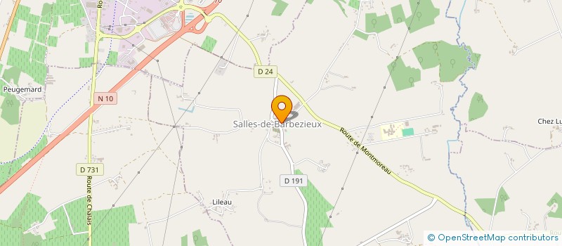 localisation de l'entreprise 2B à SALLES-DE-BARBEZIEUX